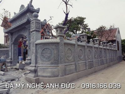 Cổng đá ĐẸP cho Nhà thờ họ tại Ninh Bình