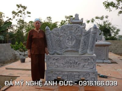 Cuốn thư đá đẹp cho Khu lăng mộ tại Thái Bình