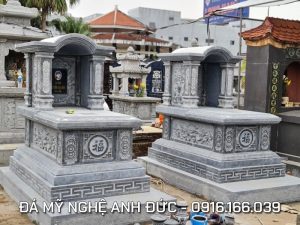 Mẫu Mộ đá 1 mái Vòm đẹp - Đá xanh tự nhiên Thanh Hóa