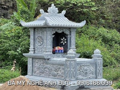 Mẫu Mộ đá một mái đẹp cho phần mộ của Ông/Bà tại Ninh Bình