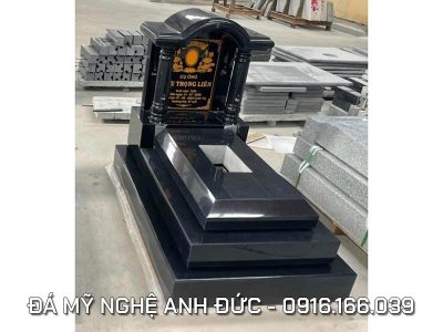 Xây Mộ bằng đá granite đen Ấn Độ