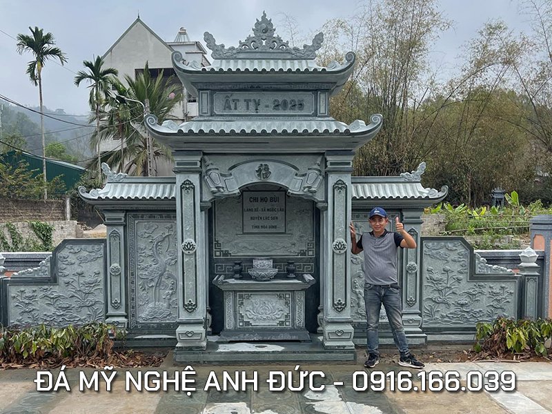 Mẫu Lầu thờ đá 2 mái #damyngheanhduc.JPG Mẫu Lầu thờ đá 2 mái #damyngheanhduc.JPG