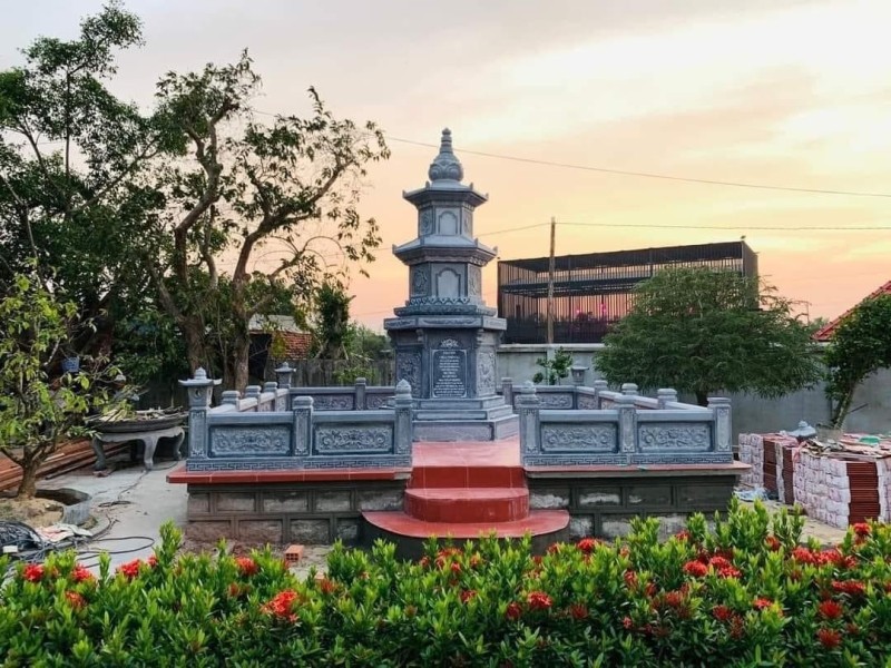 Mau Mo thap da Bao thap da trong khu Lang Mo thap