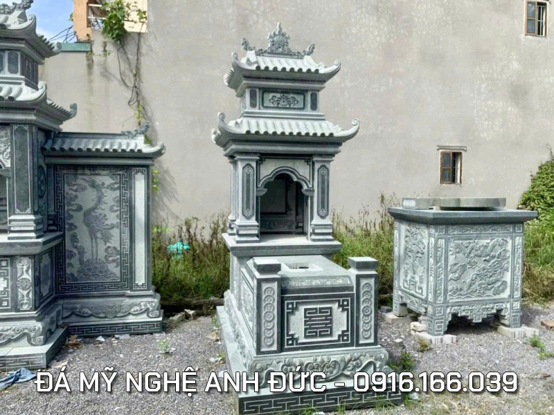 Ưu điểm của Mộ đ&aacute; 2 m&aacute;i đ&aacute; xanh r&ecirc;u được nhiều gia đ&igrave;nh lựa chọn hiện nay