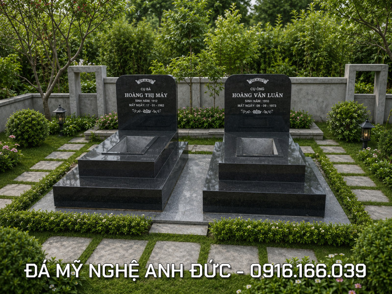 Cach Bo Tri Khuon vien Lang Mo da Granite cho Bo Me dep an tuong
