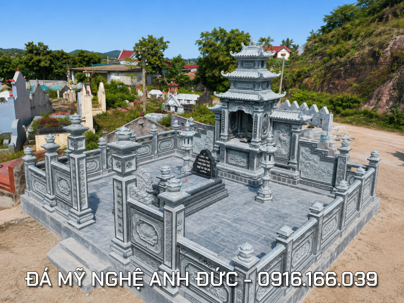 Mau Lang Mo to 1 ngoi Chon vi tri Mo to trong khuon vien lang mo